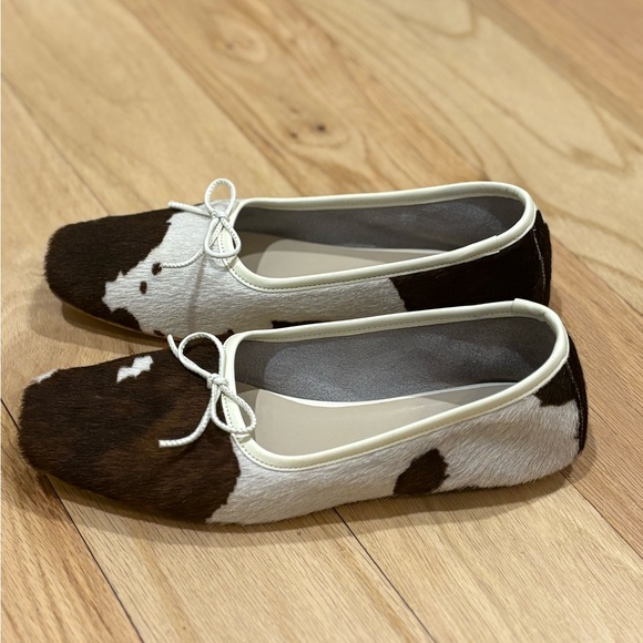 FRĒDA SALVADOR Jada Calfhair Leather Ballet Flats Sz 7 - Picture 5 of 6